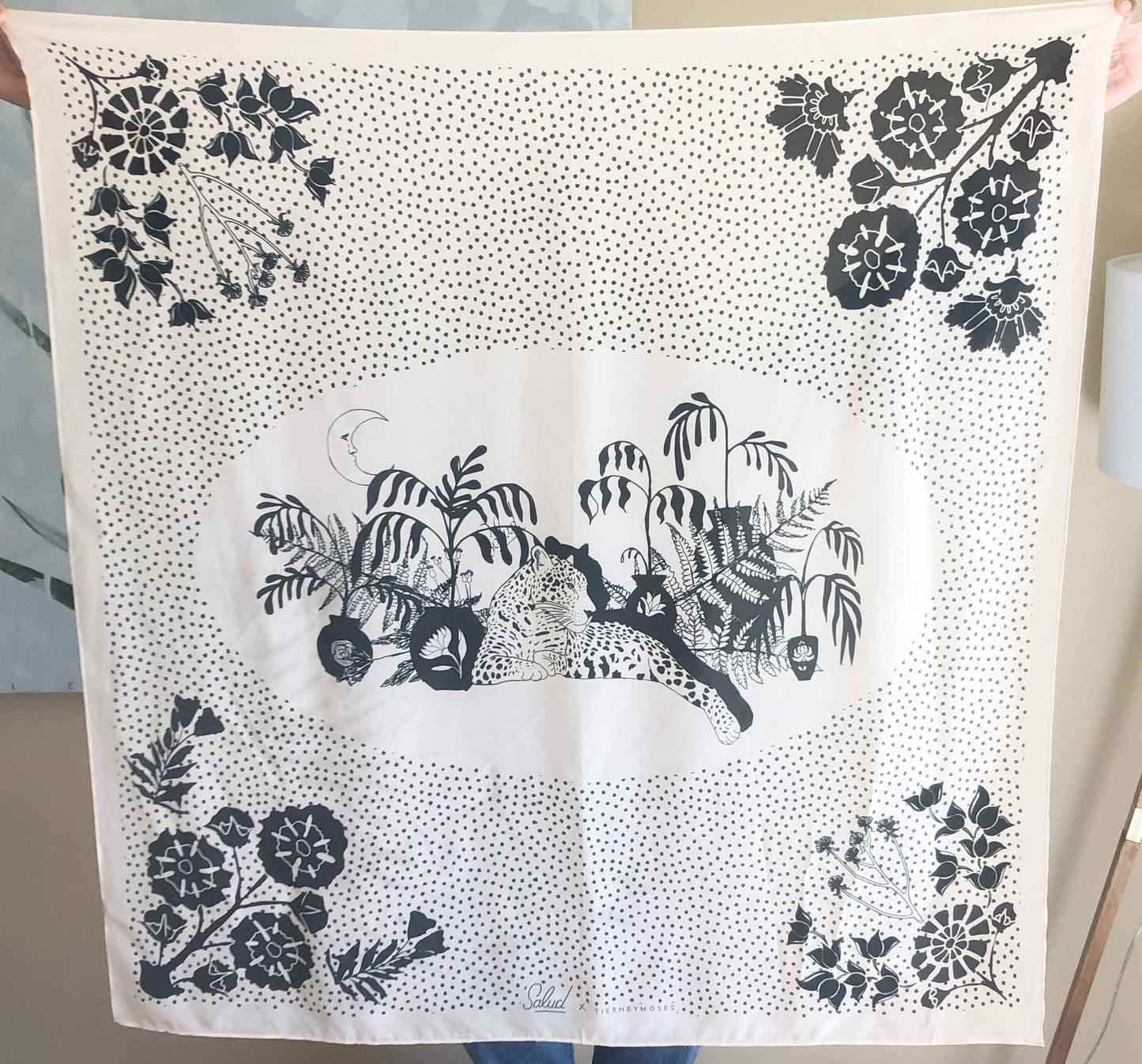 SaludxTierneyMoses Jaguar Silk Scarf